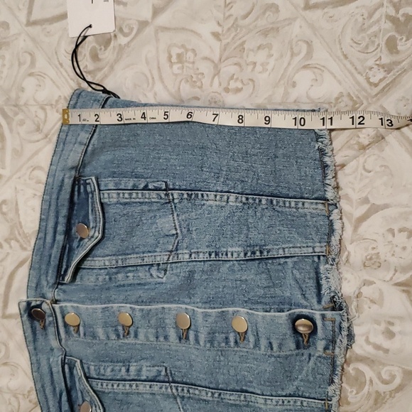 Tulip Creations Denim Sleeveless Top Size L. - Picture 6 of 12